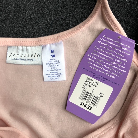 FreeStyle Skirted Camisole Pink Girls Ballet Dresses Leotards Size 6 or 7/8 Year - Picture 10 of 15